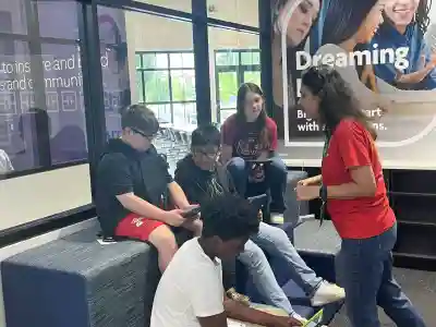 Students participating in JA Finance Park